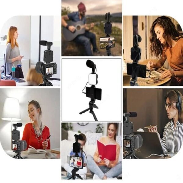 Remote Control Video Kits Microphone Led Fill Light Mini Tripod - Image 3