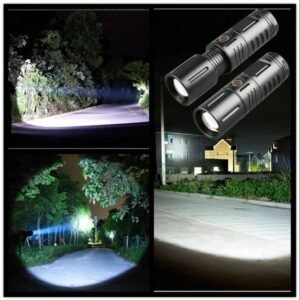 Rechargeable Led Torch Light With Power Bank