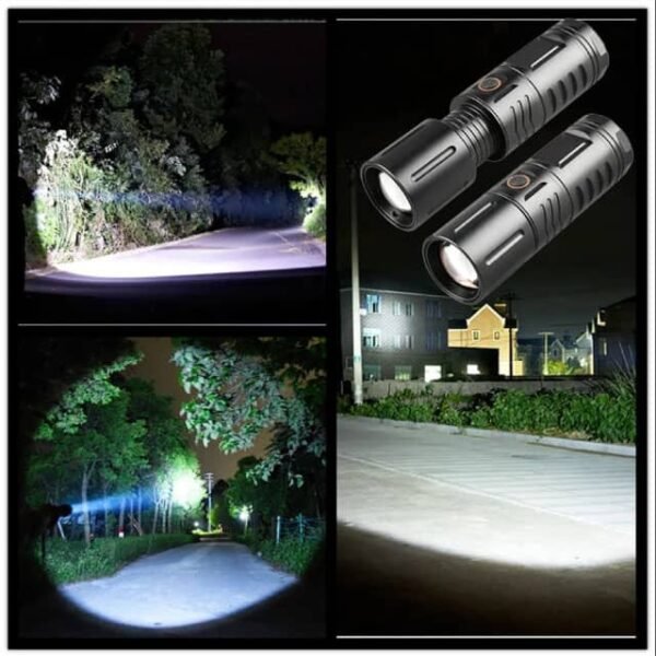 Rechargeable Led Torch Light With Power Bank
