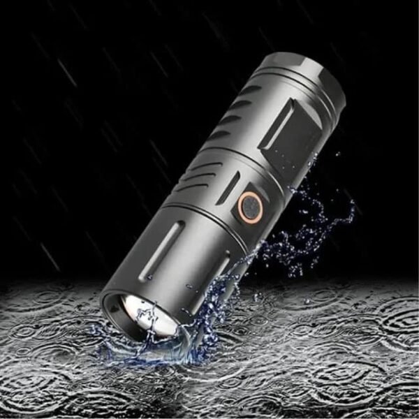 Rechargeable Led Torch Light With Power Bank - Image 3