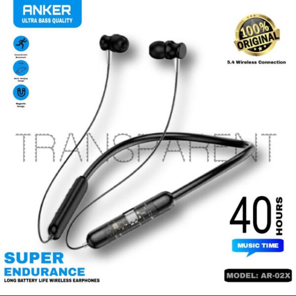 Wireless Neckband with 36Hrs Playtime, HD Sound Bluetooth Headset