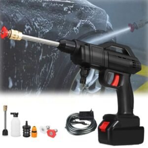 High Pressure Electric Car Washer Gun with 48V Rechargeable Battery