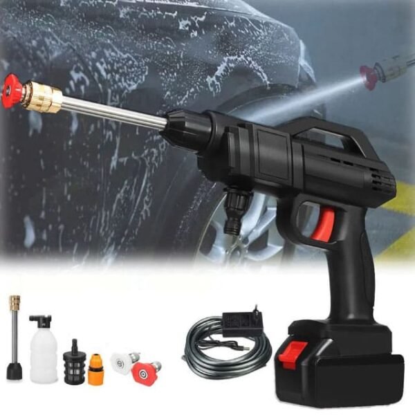 High Pressure Electric Car Washer Gun with 48V Rechargeable Battery