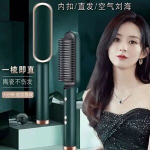 Smart hair straightener brush