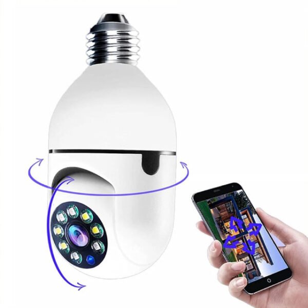 V380 বাল্ব সিস্টেম 360° মুভিং WI-FI আইপি ক্যামেরা - Image 3